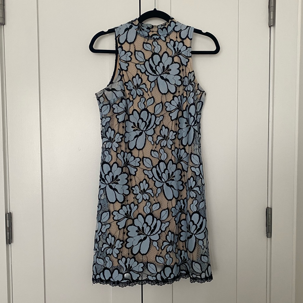 Anthropologie Blue Lace Dress